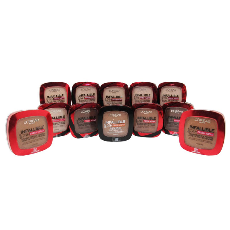 Loreal Infallible 24 Hour Fresh Wear Foundation In A Powder Assorted - Wholesale 12 Units (LIFOUNPOW)
