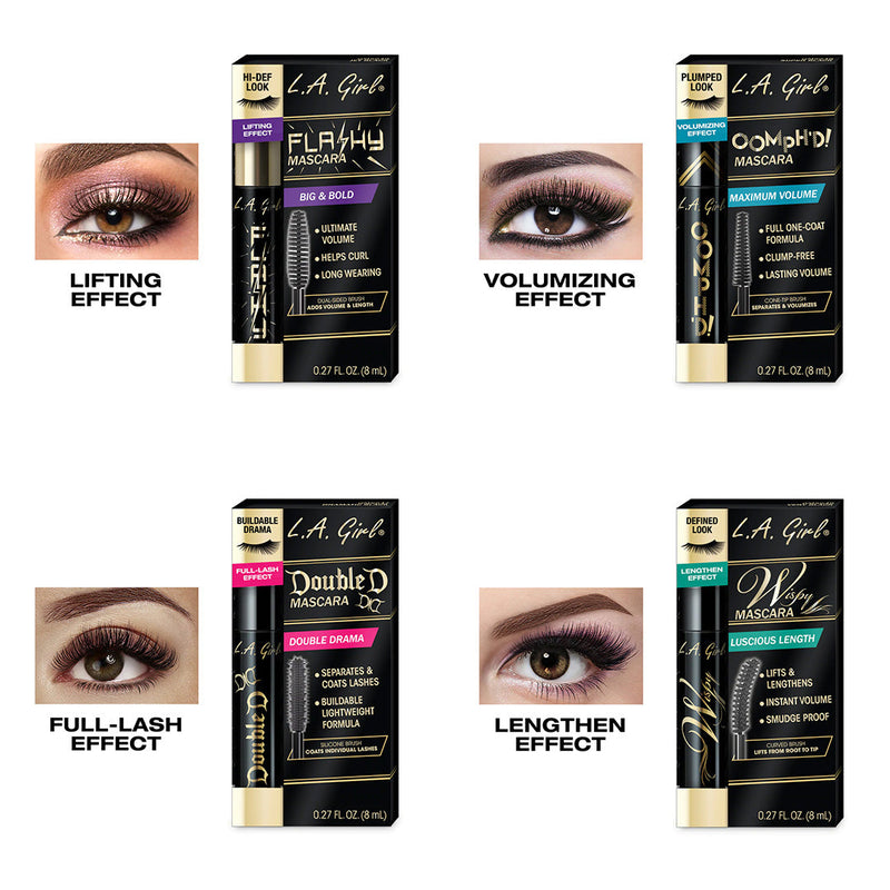 L.A. Girl Mascara Collection Assorted - Wholesale 4 Units (GCD-260A4)