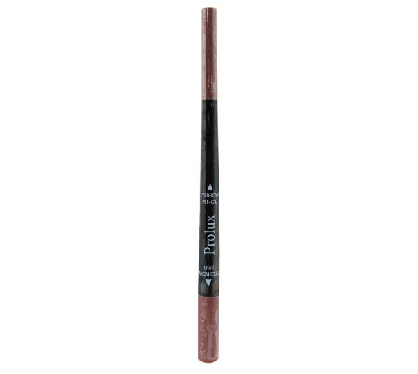 Prolux 2 IN 1 Eyebrow Pencil Medium Brown - Wholesale Pack 12 Units (K-477-03)
